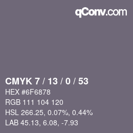 Color code: CMYK 7 / 13 / 0 / 53 | qconv.com