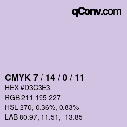 Color code: CMYK 7 / 14 / 0 / 11 | qconv.com