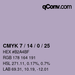 Color code: CMYK 7 / 14 / 0 / 25 | qconv.com