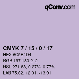 Color code: CMYK 7 / 15 / 0 / 17 | qconv.com