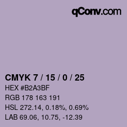 Color code: CMYK 7 / 15 / 0 / 25 | qconv.com