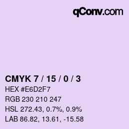 Color code: CMYK 7 / 15 / 0 / 3 | qconv.com