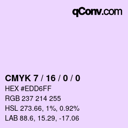 颜色代码: CMYK 7 / 16 / 0 / 0 | qconv.com