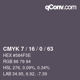 颜色代码: CMYK 7 / 16 / 0 / 63 | qconv.com
