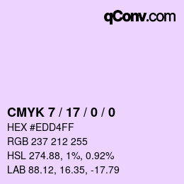 Color code: CMYK 7 / 17 / 0 / 0 | qconv.com