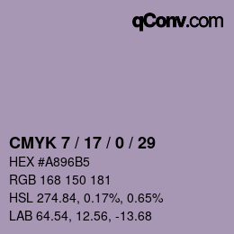 Color code: CMYK 7 / 17 / 0 / 29 | qconv.com