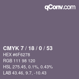 Código de color: CMYK 7 / 18 / 0 / 53 | qconv.com