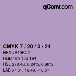 Color code: CMYK 7 / 20 / 0 / 24 | qconv.com