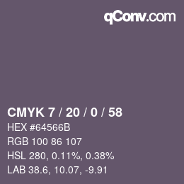 Color code: CMYK 7 / 20 / 0 / 58 | qconv.com