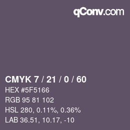 Color code: CMYK 7 / 21 / 0 / 60 | qconv.com