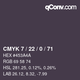 颜色代码: CMYK 7 / 22 / 0 / 71 | qconv.com