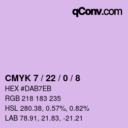 カラーコード: CMYK 7 / 22 / 0 / 8 | qconv.com