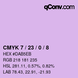Color code: CMYK 7 / 23 / 0 / 8 | qconv.com