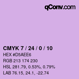 カラーコード: CMYK 7 / 24 / 0 / 10 | qconv.com