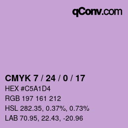 カラーコード: CMYK 7 / 24 / 0 / 17 | qconv.com