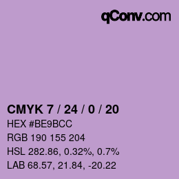 カラーコード: CMYK 7 / 24 / 0 / 20 | qconv.com