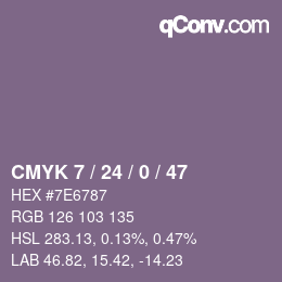 Color code: CMYK 7 / 24 / 0 / 47 | qconv.com