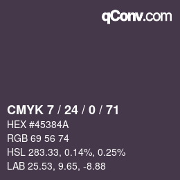 颜色代码: CMYK 7 / 24 / 0 / 71 | qconv.com