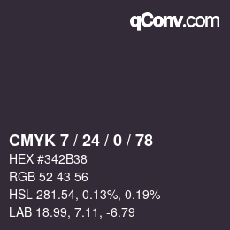 颜色代码: CMYK 7 / 24 / 0 / 78 | qconv.com