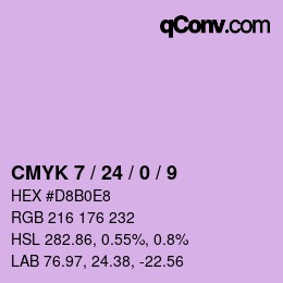 カラーコード: CMYK 7 / 24 / 0 / 9 | qconv.com