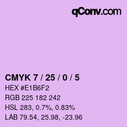 カラーコード: CMYK 7 / 25 / 0 / 5 | qconv.com