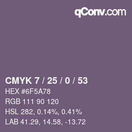 Color code: CMYK 7 / 25 / 0 / 53 | qconv.com