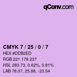Color code: CMYK 7 / 25 / 0 / 7 | qconv.com