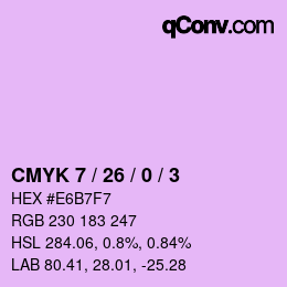 カラーコード: CMYK 7 / 26 / 0 / 3 | qconv.com