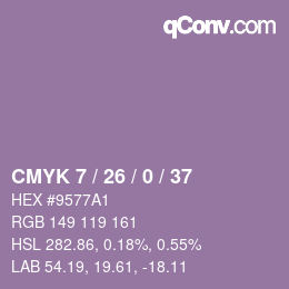 カラーコード: CMYK 7 / 26 / 0 / 37 | qconv.com