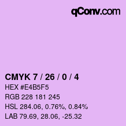 カラーコード: CMYK 7 / 26 / 0 / 4 | qconv.com