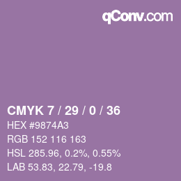 Color code: CMYK 7 / 29 / 0 / 36 | qconv.com