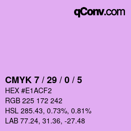 颜色代码: CMYK 7 / 29 / 0 / 5 | qconv.com
