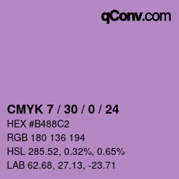 Color code: CMYK 7 / 30 / 0 / 24 | qconv.com