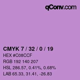 Color code: CMYK 7 / 32 / 0 / 19 | qconv.com