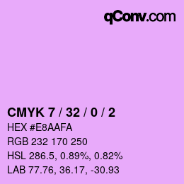 颜色代码: CMYK 7 / 32 / 0 / 2 | qconv.com