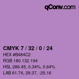 カラーコード: CMYK 7 / 32 / 0 / 24 | qconv.com