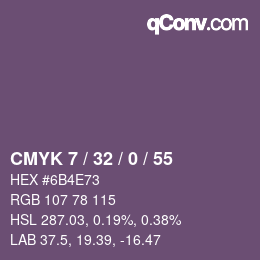 Color code: CMYK 7 / 32 / 0 / 55 | qconv.com