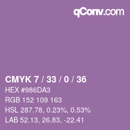 カラーコード: CMYK 7 / 33 / 0 / 36 | qconv.com