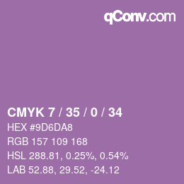 Color code: CMYK 7 / 35 / 0 / 34 | qconv.com