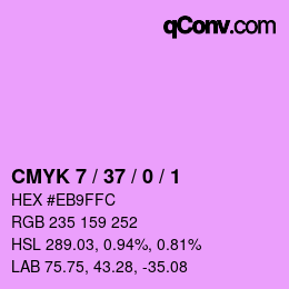 カラーコード: CMYK 7 / 37 / 0 / 1 | qconv.com