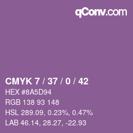 カラーコード: CMYK 7 / 37 / 0 / 42 | qconv.com