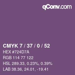 颜色代码: CMYK 7 / 37 / 0 / 52 | qconv.com