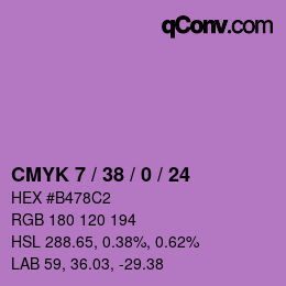 Color code: CMYK 7 / 38 / 0 / 24 | qconv.com