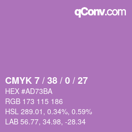 颜色代码: CMYK 7 / 38 / 0 / 27 | qconv.com
