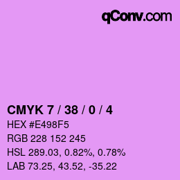 Color code: CMYK 7 / 38 / 0 / 4 | qconv.com