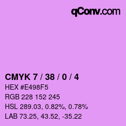 カラーコード: CMYK 7 / 38 / 0 / 4 | qconv.com