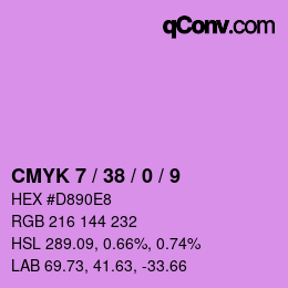 Color code: CMYK 7 / 38 / 0 / 9 | qconv.com