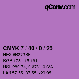 カラーコード: CMYK 7 / 40 / 0 / 25 | qconv.com