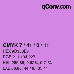 Color code: CMYK 7 / 41 / 0 / 11 | qconv.com