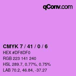 Color code: CMYK 7 / 41 / 0 / 6 | qconv.com